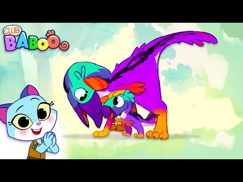 This DINO MOM Loves her BABY DINO | Club Baboo | ½HOUR DINO COMPILATION for Kids | T-Rex Triceratops thumbnail