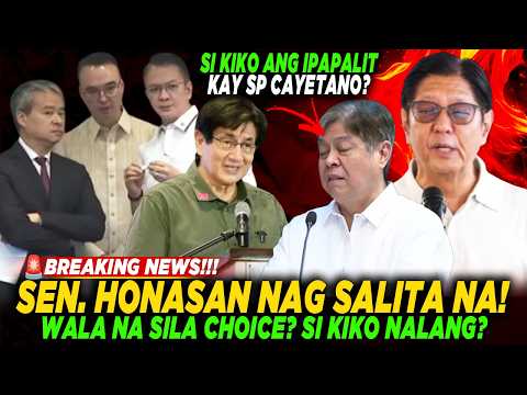 SEN HONASAN NAG SALITA NA! SI KIKO PANGILINAN ANG IPAPALIT NILA KAY SEN CAYETANO? DESPERADO NA SILA? thumbnail