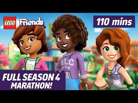 LEGO® FRIENDS: THE NEXT CHAPTER SEASON 4 MARATHON! 💖 | Cartoons and Songs for Kids 🎵 | LEGO thumbnail