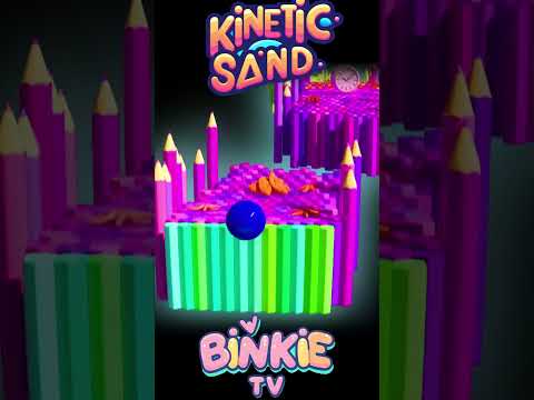 📚🌈 Bowling Ball Crushes Kinetic Sand Common Items B Is for Book | Binkie TV thumbnail