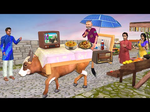 Homeless Bhikari Ka Bull Yatra Beggar House Indian Jugaad Hindi Kahani Moral Stories Comedy Video thumbnail