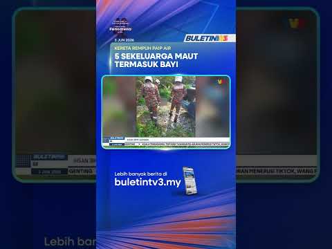 TRAGEDI | Lima Sekeluarga Maut, Kereta Terbabas Langgar Paip Air thumbnail