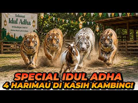 IDUL ADHA TAHUN INI HARIMAU ALSHAD SANGAT MENIKMATI DAGING QURBAN! TIBA2 JADI PADA SUKA KAMBING?! thumbnail