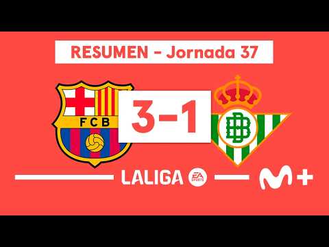 FC Barcelona 3-1 Real Betis | LALIGA EA SPORTS (Jornada 37) - Resumen | Movistar Plus thumbnail