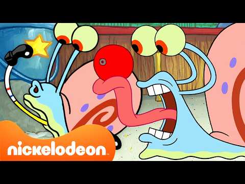 Bob Esponja | 1 Hora dos Momentos Mais Divertidos e Icônicos do Gary 🐌 | Nickelodeon em Português thumbnail