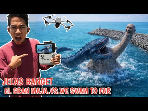 TERTANGKAP DRONE MONSTER LAUT LEHER PANJANG, WE SWAM TO FAR VS EL GRAN MAJA?? | Mikael TubeHD thumbnail