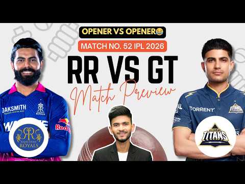RR vs GT | Match Prediction | IPL 2026 | Match - 52 | RR vs GT 2026 | Cricket Prediction thumbnail