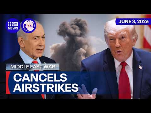 Israel cancels airstrikes on Lebanon at request of Trump after phone call | 9 News Australia thumbnail