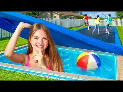 I Built a SECRET POOL In My House thumbnail