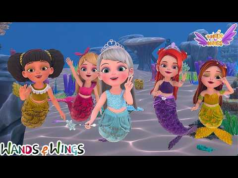 Princess Pearl Found Her Tail 🌊👑| Mermaid Song + Swimming Song | Kids Song | Wands And Wings thumbnail