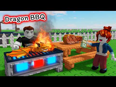 ย่างเนื้อมังกรขายได้หลายพันล้าน Roblox BBQ It thumbnail