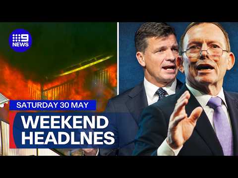 Three homes engulfed in flames; Liberal party eyes comeback | 9 News Australia thumbnail