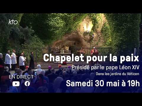 Chapelet pour la paix avec le pape Léon XIV dans les jardins du Vatican - 30 mai 2026 thumbnail