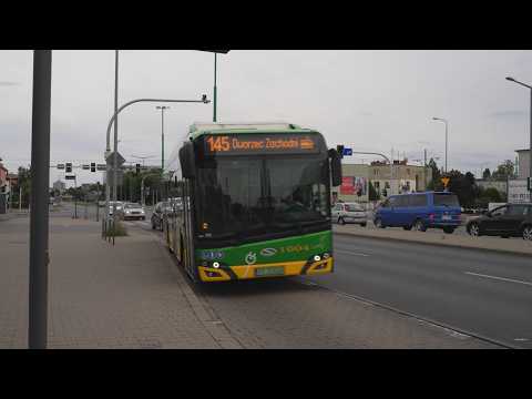 Poland, Poznań, bus 145 ride from Stadion Miejski to Rycerska thumbnail