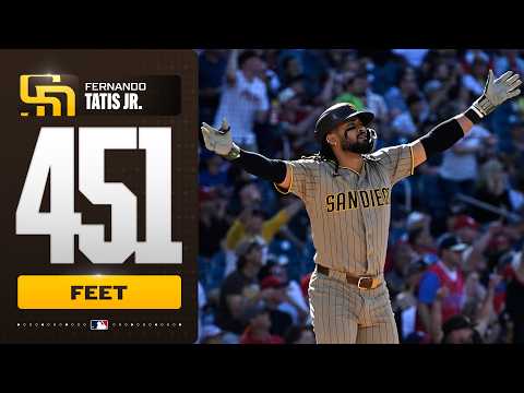 NANDO ON THE BOARD! 😅 Fernando Tatis Jr. DEMOLISHES his 1st HR of the year! (451 feet, 114 MPH 😳) thumbnail