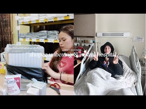 shopee unboxing & visiting nawal at the hospital!!! | may diaries thumbnail