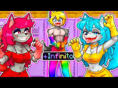 LUPO DELL'INFINITO nella SCUOLA SOLO RAGAZZE LUPO Su Minecraft! thumbnail