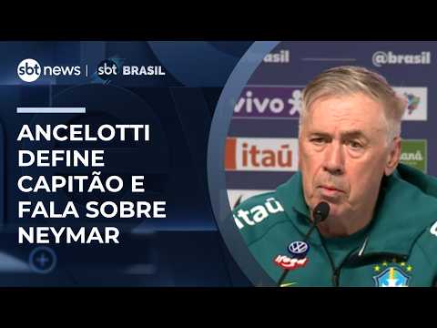Ancelotti define liderança da Seleção e comenta situação de Neymar | #SBTBrasil thumbnail