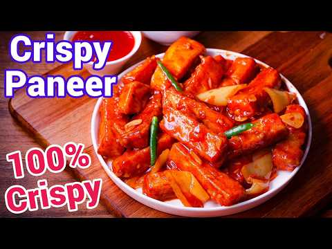 Crispy Paneer Starter 🧀✨ - Street Style Chilli Paneer Snack | Best Indo Chinese Snack Recipe 😋 thumbnail