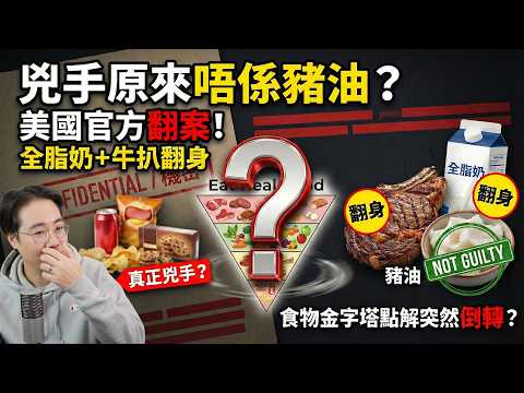 兇手原來唔係豬油？美國官方翻案：全脂奶＋牛扒翻身！食物金字塔點解突然倒轉？ thumbnail