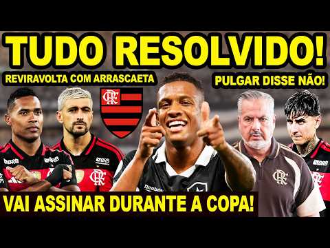 DOCUMENTOS TROCADOS! JOGADOR VAI ASSINAR COM FLAMENGO DURANTE A COPA! REVIRAVOLTA ARRASCAETA! PULGAR thumbnail