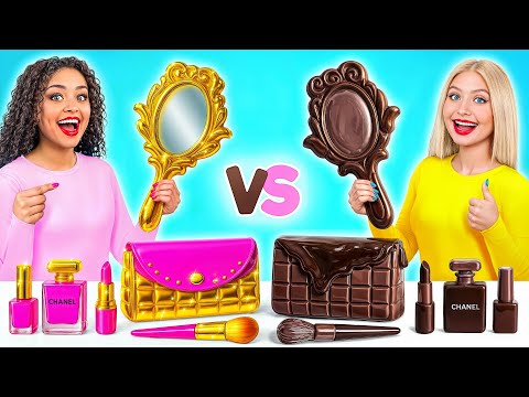 Desafío De Comida Real vs De Comida Chocolate | Divertida Batalla de Cocina Multi DO Challenge thumbnail