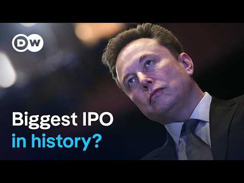 Elon Musk's SpaceX eyes record-breaking IPO on Nasdaq | DW News thumbnail