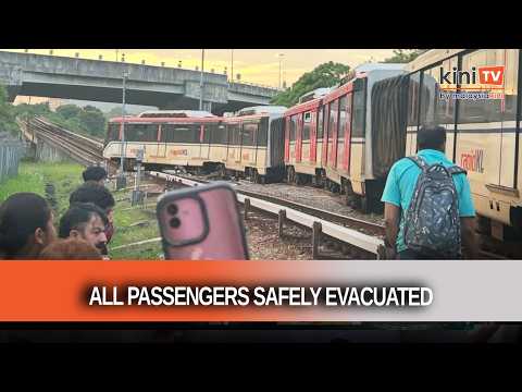 Train derails near Chan Sow Lin LRT station thumbnail