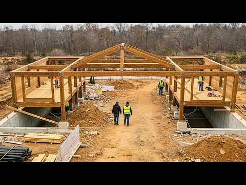 From Empty Land to LUXURY Wooden House | Step by Step @황금망치앤토드 thumbnail