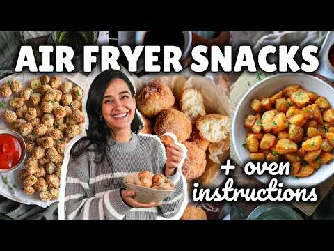 easy AIR FRYER snacks 🫒 (+ oven instructions) thumbnail