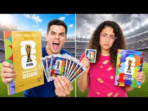 QUEM COMPLETAR O ÁLBUM DA COPA DO MUNDO EM 24 HORAS VENCE! (COPA 2026) thumbnail