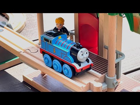 Brio & Thomas Wooden Train ☆ Rock Mine Tunnel & Station 2 Types of Courses thumbnail