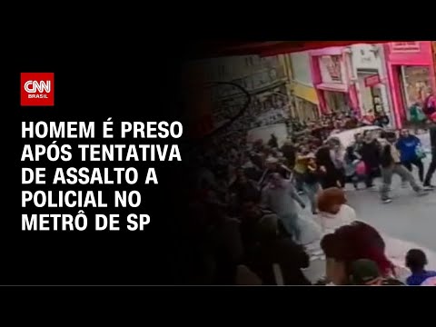 Tiroteio no Metrô: Homem é preso após tentativa de assalto a Policial | AGORA CNN thumbnail