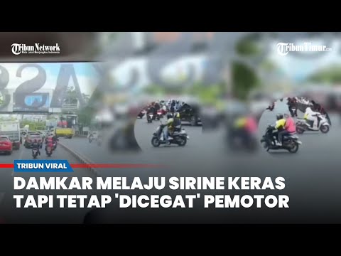 Pengendara Motor Abaikan Mobil Damkar, Sulit Tembus Jalan saat Melaju ke RSUD Syekh Yusuf thumbnail