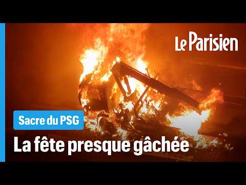 Un mort à moto, voitures brûlées, commerces saccagés... le triste bilan après la victoire du PSG thumbnail