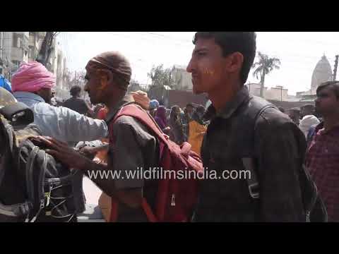 Holi festival celebrations in Mathura in March 2024 thumbnail