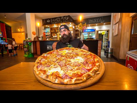 I TRIED THE FAMOUS 'GIGA PIZZA CHALLENGE’ IN THE CZECH REPUBLIC! | BeardMeatsFood thumbnail