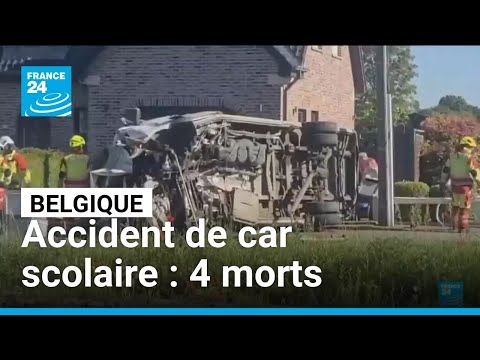 Belgique : un car scolaire percuté par un train, quatre morts dont deux enfants • FRANCE 24 thumbnail
