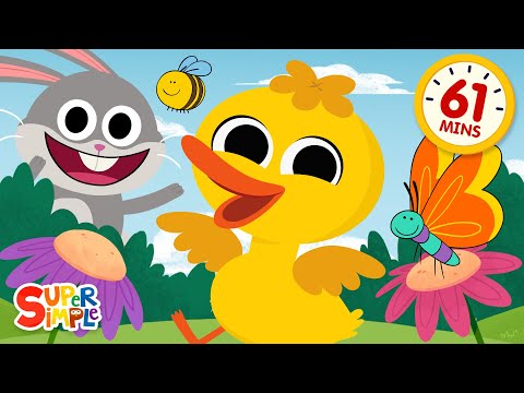 If I Were A Duck + More | Sweet and Simple Kids Songs for Spring! | Super Simple Songs thumbnail