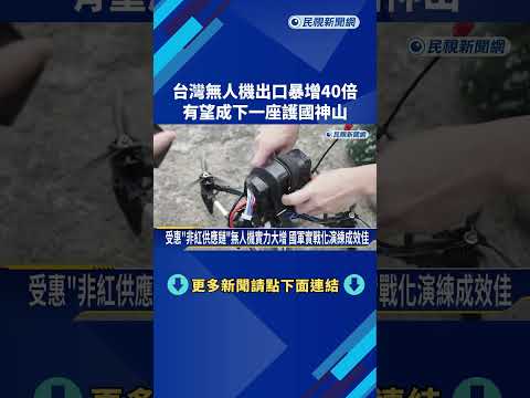 台灣"無人機"出口暴增40倍 有望成下一座護國神山－民視新聞 thumbnail