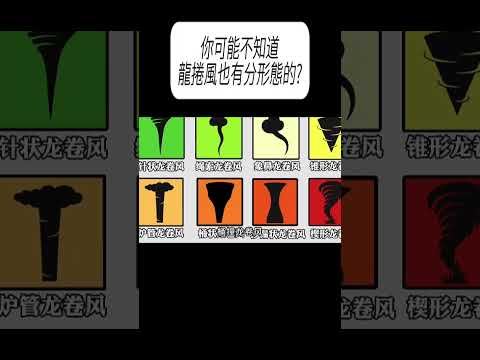 你可能不知道，龍捲風也有分形態的?#科普 #漲知識 thumbnail