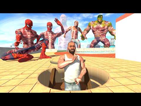 Franklin Saving His House From  Zombie Spiderman - INDIAN BIKES DRIVING 3D thumbnail
