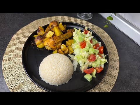 🍗 Cosce di Pollo al Forno con Patate Croccanti 🥔 | Ricetta Facile e Veloce 😍 thumbnail