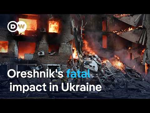 Russia's deploys Oreshnik hypersonic missiles on deadly attack on Kyiv | DW News thumbnail