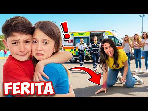 MAMMAGIULIA cade con i pattini 😱 si rompe il polso e FIGLIACHIARA la salva 😭🚑 thumbnail