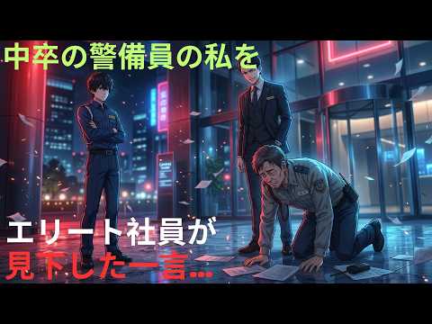 【アニメ】中卒の警備員の私をセントラルタワーエリート社員が見下した一言。田中 thumbnail