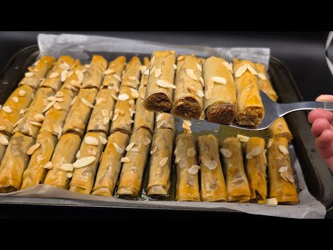 🥜 DOLCE ARABO di Pasta Fillo con Crema di Arachidi | Ricetta Facile e Veloce al Forno thumbnail