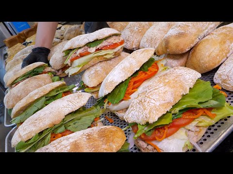 Korean Food - Fresh and healthy ciabatta baking process 서울맛집 독립문 베이커리립 치아바타 thumbnail