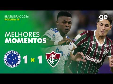 CRUZEIRO 1 X 1 FLUMINENSE | MELHORES MOMENTOS | 18ª RODADA BRASILEIRÃO 2026 | ge.globo thumbnail