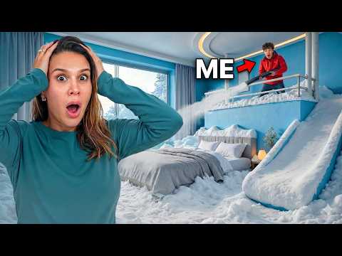 I Filled My Mom’s Room With SNOW thumbnail